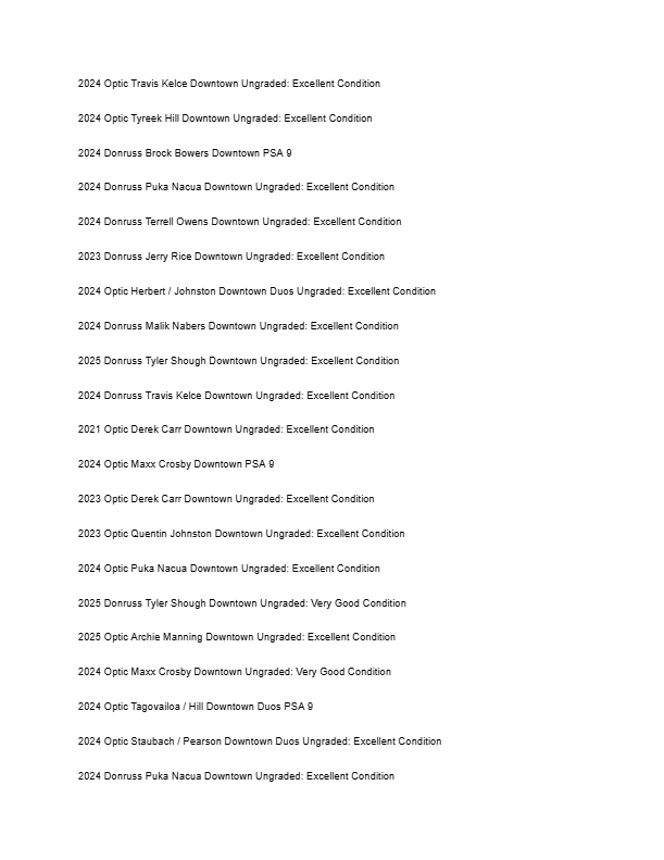 2026 Guaranteed Downtown! Football Edition Series F