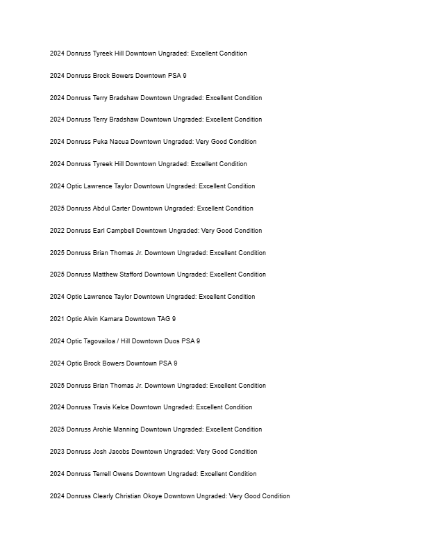 2026 Guaranteed Downtown! Football Edition Series F