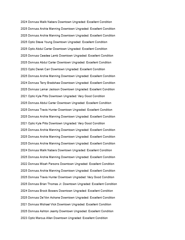 2026 Guaranteed Downtown! Football Edition Series I