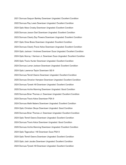 2026 Guaranteed Downtown! Football Edition Series C