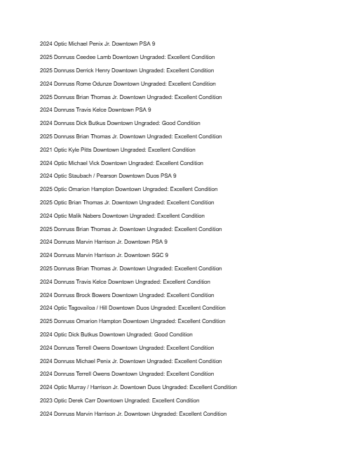 2026 Guaranteed Downtown! Football Edition Series C