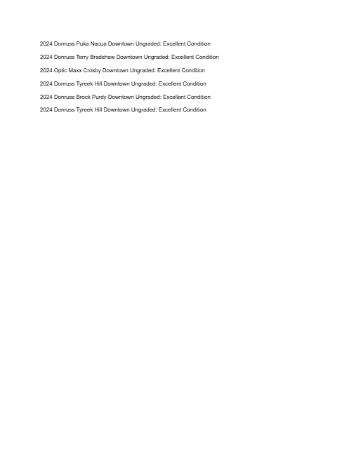 2026 Guaranteed Downtown! Football Edition Series D