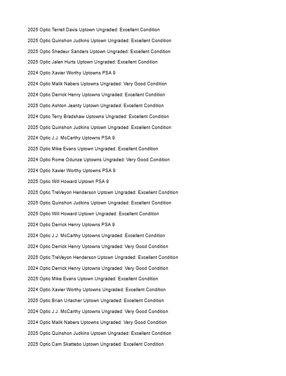 Guaranteed Uptown! Football Edition Series K